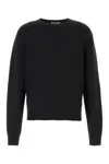 PALM ANGELS BLACK WOOL BLEND SWEATER