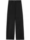 Palm Angels Black Wool Blend Trousers For Fw23 Collection In Black
