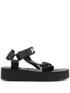 Palm Angels X Suicoke Depa Straps Sandals In Black