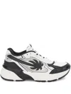 Palm Angels Pa 4 Leather Sneakers In Blackwhite
