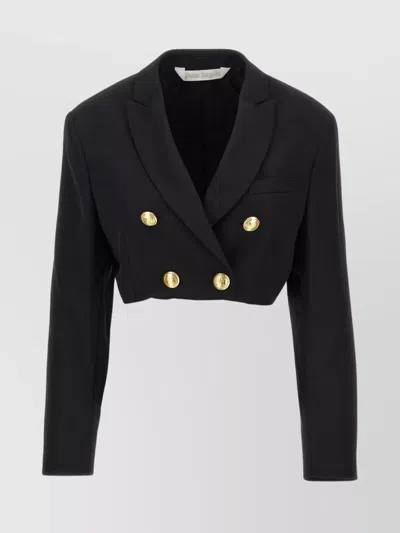 PALM ANGELS BLAZER CROPPED GOLD-TONE BUTTONS