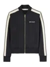 Palm Angels Classic Logo-print Track Bomber Jacket In Black