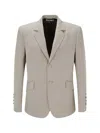 Palm Angels Blazers E Vests In Beige Bla