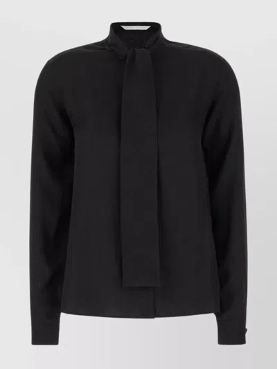 Palm Angels Blouse Silk Scarf Detail In Black
