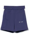 Palm Angels Classic Logo Track Shorts Navy Blue  Off In Blue