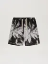 Palm Angels Bluprint Palms Shorts In 1003 Black - Off White