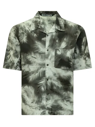 Palm Angels Blueprint Shirt In Multi