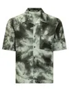 Palm Angels Blueprint Shirt In Black/white