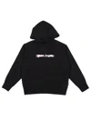 Palm Angels Blurred Logo Reg.hoodie In Black