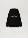 Palm Angels Blurred Logo Reg.hoodie In Black