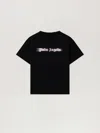 Palm Angels Blurred Logo Reg.tshirt S/s In Black