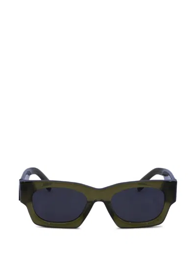 Palm Angels Bodie Full-rim Sunglasses In Green