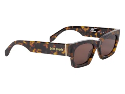 Pre-owned Palm Angels Bodie Sunglasses In Havana Brown Bodie Havana (peri089f24pla0016064)