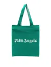 Palm Angels Logo-print Tote Bag In Verde