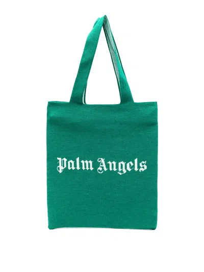 PALM ANGELS LOGO SHOPPING BAG