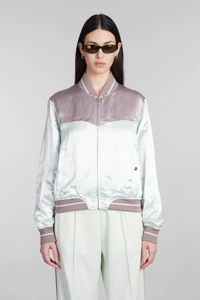 Palm Angels Embroidered-logo Bomber Jacket In Multi
