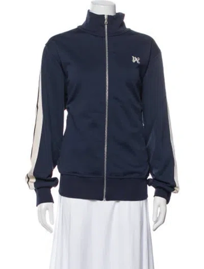 Pre-owned Palm Angels Bomber Jacket In Blue