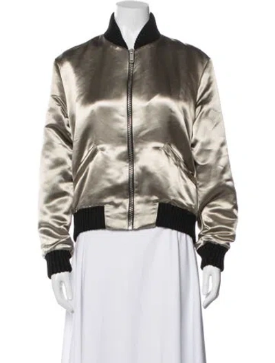 Pre-owned Palm Angels Bomber Jacket In Neutral