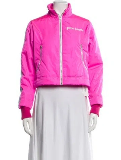 Pre-owned Palm Angels Bomber Jacket In Pink