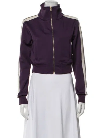 Pre-owned Palm Angels Bomber Jacket In Purple
