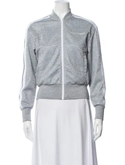 Pre-owned Palm Angels Bomber Jacket In Silver