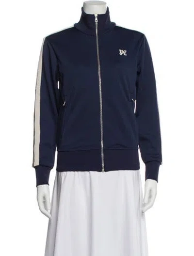 Pre-owned Palm Angels Bomber Jacket W/ Tags In Blue