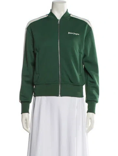 Pre-owned Palm Angels Bomber Jacket W/ Tags In Green