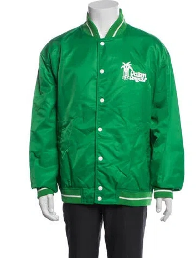 Pre-owned Palm Angels Bomber Jacket W/ Tags In Green