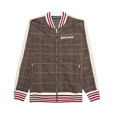 Pre-owned Palm Angels Bomber Track Jacket 'brown/off White' | Men's Size M
