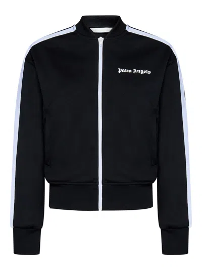 Palm Angels Logo-print Track Jacket In Black