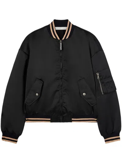PALM ANGELS CURVED LOGO BOMBER JACKET