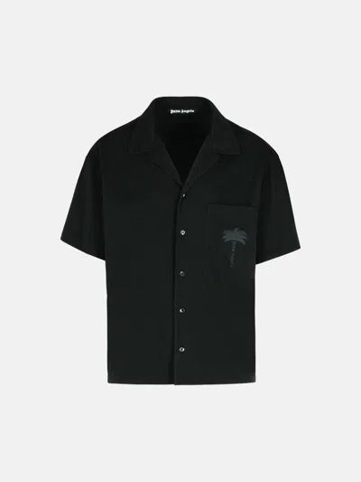 Palm Angels 'bowling' Black Cotton Shirt