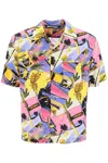 PALM ANGELS BOWLING SHIRT WITH MIAMI MIX PRINT