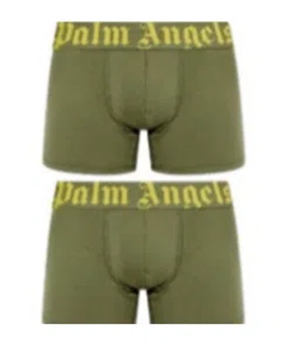 Palm Angels Boxer Brief Set In Green