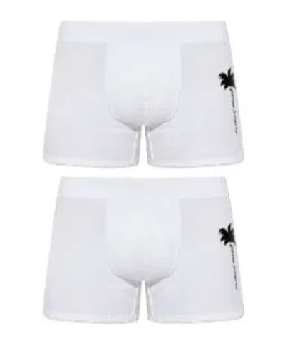 Palm Angels Boxer Brief Set In White