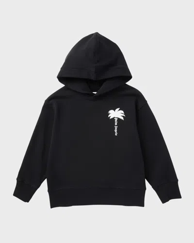 PALM ANGELS BOY'S CLASSIC LOGO-PRINT HOODIE