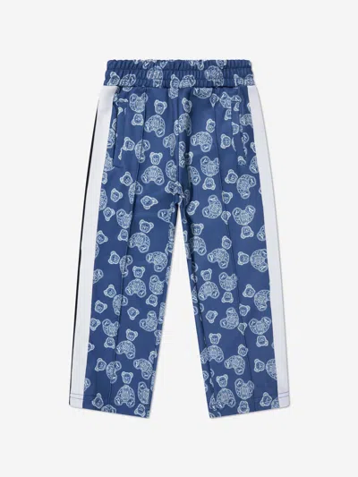 PALM ANGELS BOYS AOP BEARS PAISLEY TRACK PANTS