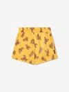 Palm Angels All-over Bear-print Swim Shorts In Yellow
