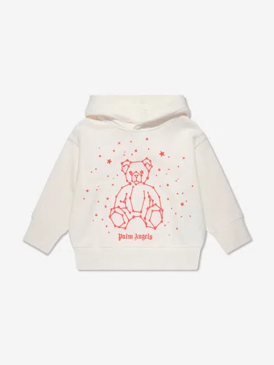 Palm Angels Kids' Logo-print Cotton Sweatshirt In White
