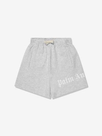 Palm Angels Kids' Boys Classic Overlogo Sweat Shorts In Grey
