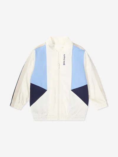 Palm Angels Kids' Boys Colourblock Track Jacket In White