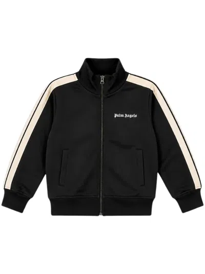 Palm Angels Boys' Logo Cotton-blend Sweatshirt In Black