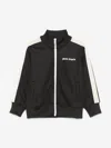 Palm Angels Stripe-detail Track Jacket In Black