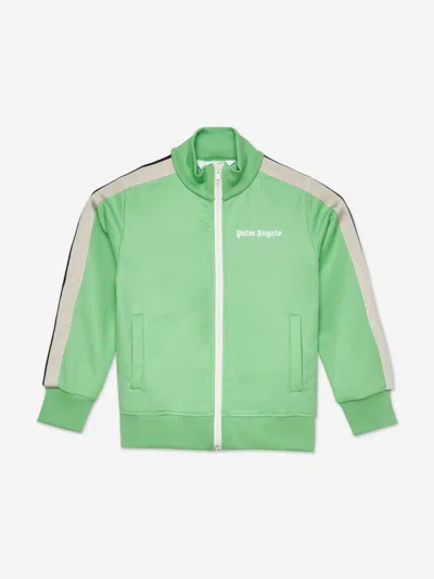 Palm Angels Kids'  Boys Track Jacket In Green