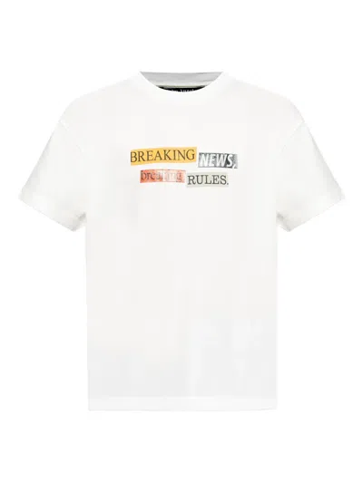 Palm Angels Short Sleeve T-shirt In White