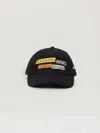 Palm Angels Breaking News Quote Cap In Black