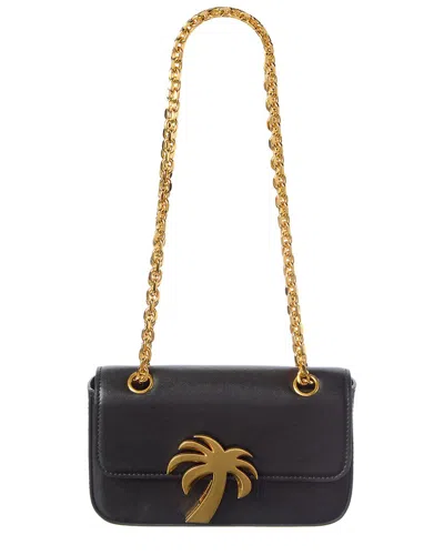 Palm Angels Bridge Leather Crossbody In Black
