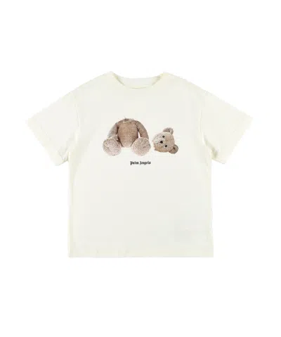 Palm Angels Broken Bear Cotton T-shirt In White