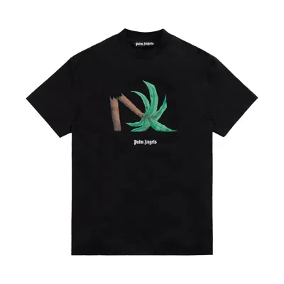 Pre-owned Palm Angels Broken Palm Classic T-shirt 'black'