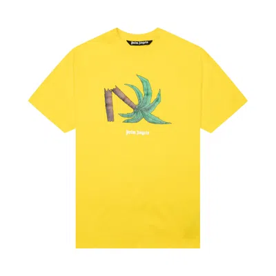 Pre-owned Palm Angels Broken Palm Classic Tee 'yellow/green' | Men's Size L